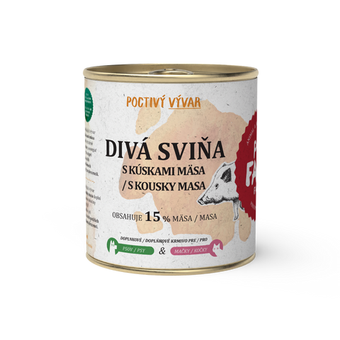 Divá sviňa – Vývar s kúskami mäsa