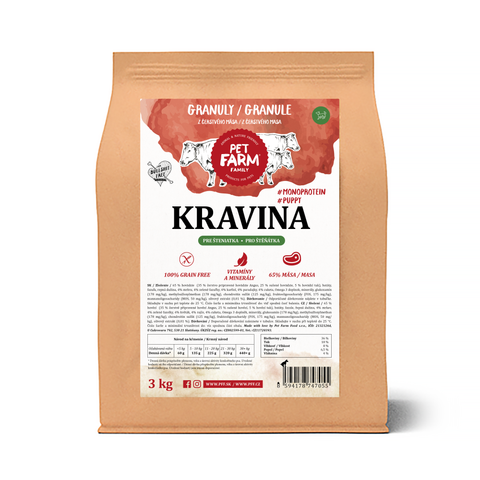Kravina – Granuly pre šteniatka